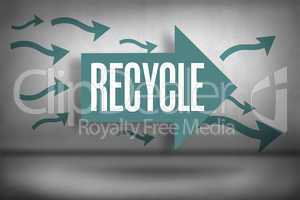 Recycle against arrows pointing