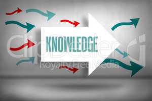 Knowledge against arrows pointing
