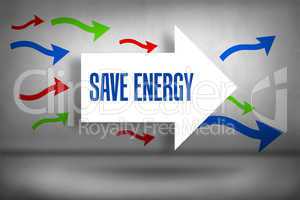 Save energy against arrows pointing