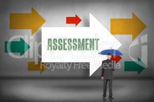 Assessment against arrows pointing