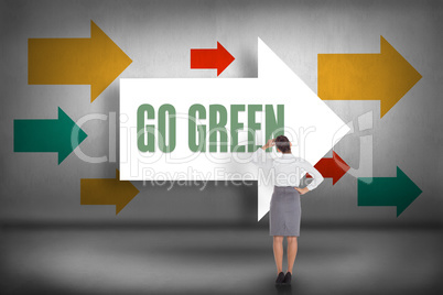 Go green against arrows pointing