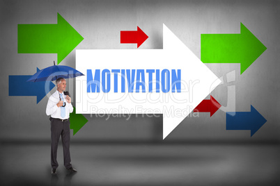 Motivation against arrows pointing