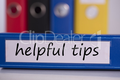 Helpful tips on blue business binder