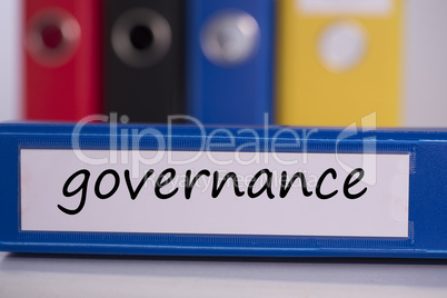 Governance on blue business binder