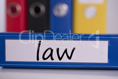 ?law on blue business binder