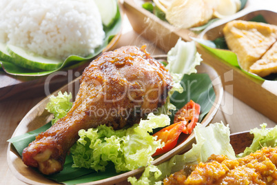 fried chicken rice