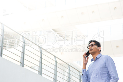 indian businessman on the phone