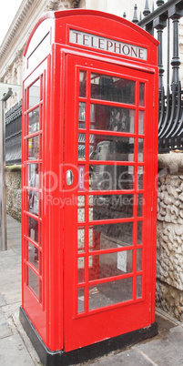 London telephone box