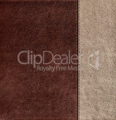 combined stitched leather background