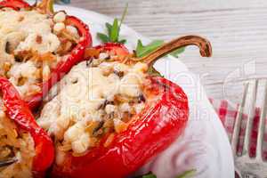 paprika with rice fullly