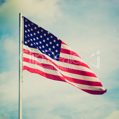 Retro look USA flag