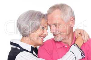 glückliches seniorenpaar