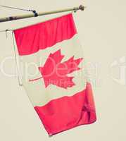 Retro look Canada flag
