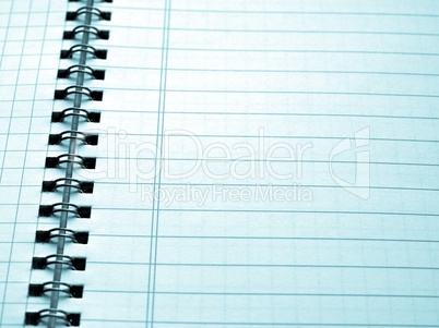 Blank notebook page