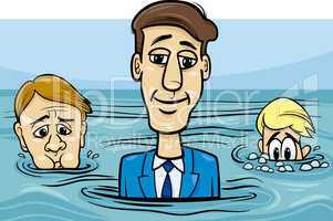 head above water saying cartoon