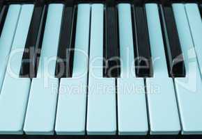 Music keyboard keys