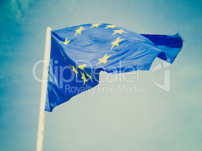 Retro look Flag of Europe