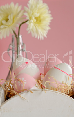 pink easter eggs