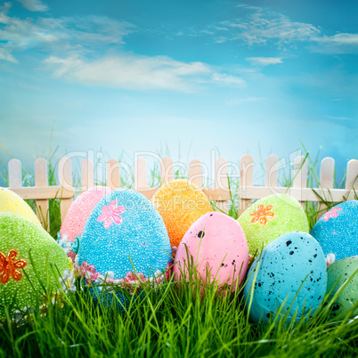 decorated easter eggs