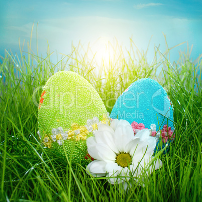 decorated easter eggs