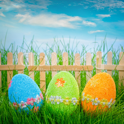 decorated easter eggs