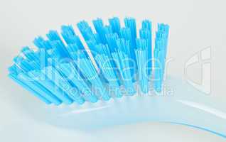 Blue plastic brush