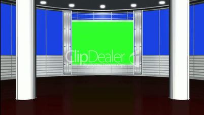 virtual studio background - green screen