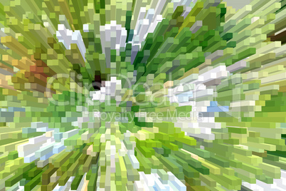 white and green explosion