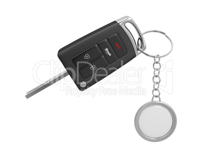 car key with keyring