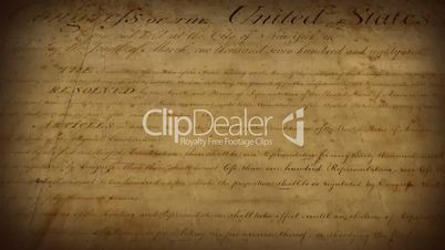 The Bill of Rights - motion background