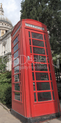 London telephone box