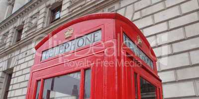 London telephone box