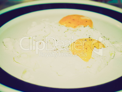 Retro look Fried egg