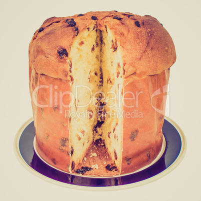 Retro look Panettone bread