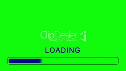 loading bar animation - green screen