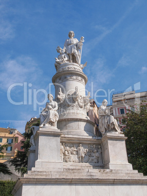 Columbus monument in Genoa