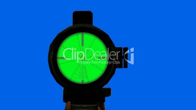 sniper crosshair animation - green screen