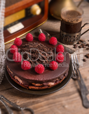 chocolate cake and turkish coffee - vintage style