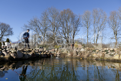 water changes in the garden pond