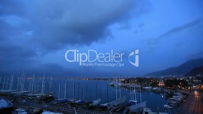 time lapse famous town fethiye