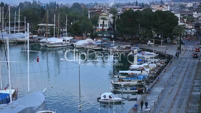 time lapse famous town fethiye
