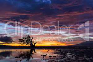 spectacular stormy sunset in the philippines