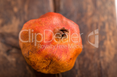 dry and old pomegranates