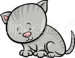 cute kitten cartoon illustration