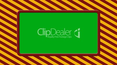 divers stripes-picture animations - green screen