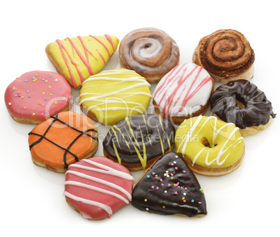 collection of  colorful donuts