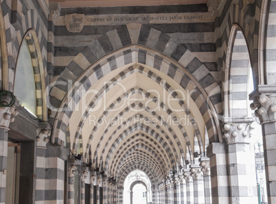 Via XX Settembre colonnade in Genoa