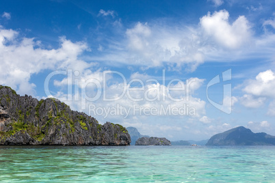 scenic view of bacuit bay in palawan province