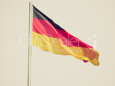 Retro look German flag