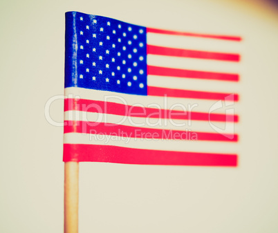 Retro look American flag